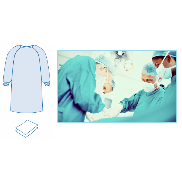 Kit Bata cirurgica esteril + 2 toalhetes